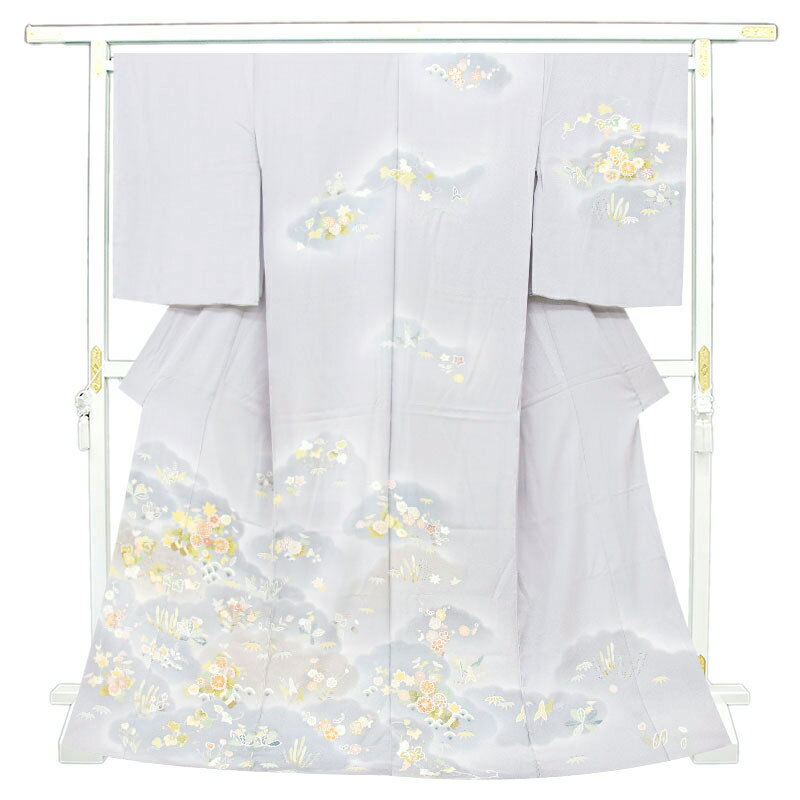 ※記念感謝祭☆仕立無料・送料無料☆袷・単衣選択☆トールサイズ特撰京友禅美術工芸手描き友禅と枠場ボカシ最高級訪問着