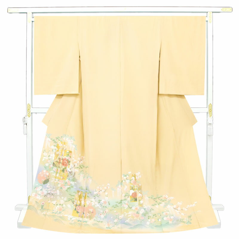 ※記念感謝祭☆仕立無料・送料無料☆本加工手描き染色留袖☆宝寿吉祥文優美ボカシ☆京友禅、本金彩、手刺繍☆トール仕様(4)