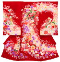 ※記念感謝祭☆送料無料☆正絹刺繍入特撰京友禅伝統工芸染祝い花車文に四季花の豪華ぼかし☆お祝着