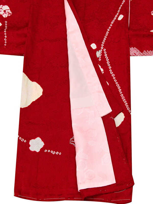 ※記念感謝祭☆送料無料☆正絹特撰京友禅伝統工芸梅オケ絞りと本絞り多色刺繍工芸祝い毬、すず四季花図☆お祝着