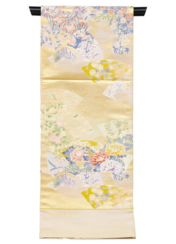 【京楽布】 織小風呂敷 蝶（紺）