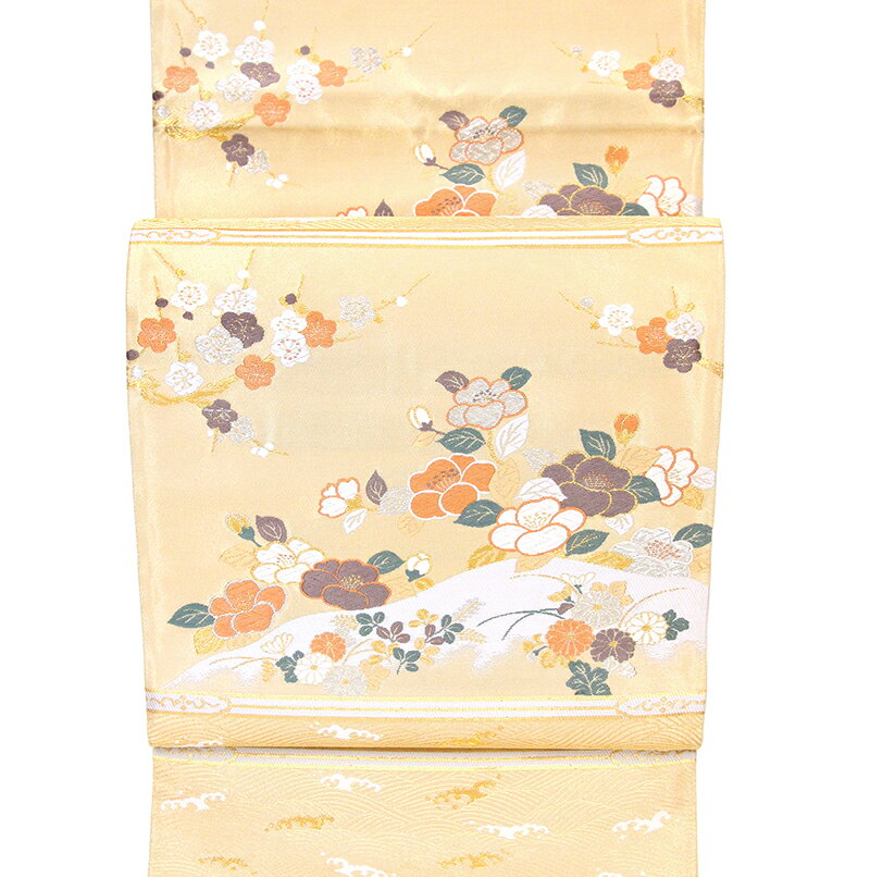 ※記念感謝祭☆仕立無料・送料無料☆西陣伝統工芸織礼装袋帯☆老舗加島織物正倉院王朝華文綾錦