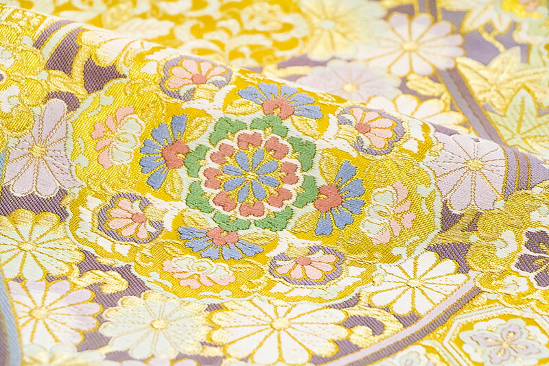 ※記念感謝祭☆仕立無料・送料無料☆西陣名門とみや織物特撰振袖用袋帯☆本金刺繍織錦正倉院王朝華文図