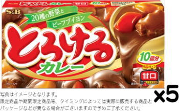 S&B とろけるカレー甘口 180gx6個set【賞味6ヵ月以上】S