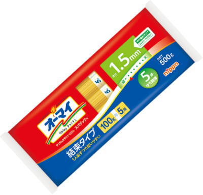 オーマイ スパゲッティ 1.5mm 結束タイプ 500gx1袋【賞味18ヵ月以上】S