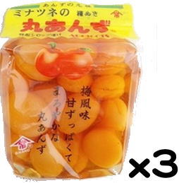 港常 ミナツネの種ぬき 丸あんず 500gx3袋set【賞味270日以上】Rの商品画像