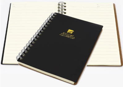 A6 HS WリングノートA罫70枚 黒 x10冊x12組set【041260 】沖縄・離島は不可