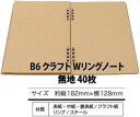 B6 Wリングスクラップブック 縦型 40枚x10冊x3組【001263】沖縄・離島は不可