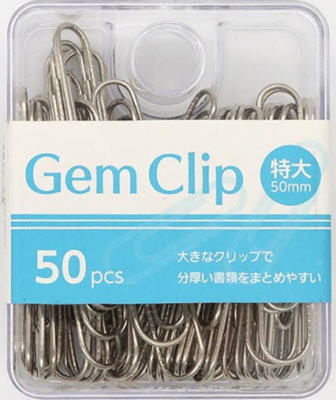 樂天商城 - ゼムクリップ特大 50mm( 50pcs）x 12個set【331059】※沖縄・離島は不可