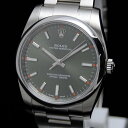 ◎ロレックス ROLEX◎ 【箱 保 ランダム番】メンズ時計/オイスターパーペチュアル/114200/SS/オリーブグリーン 【RO395】【税込価格】【質屋出店】【中古】【あす楽対応】