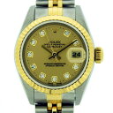 ◎ロレックス ROLEX◎ 【箱 A番】レディース時計/デイトジャスト/79173G/SS×YG/10Pダイヤ/シャンパンゴールド 【RO421】【税込価格】【質屋出店】【中古】【あす楽対応】