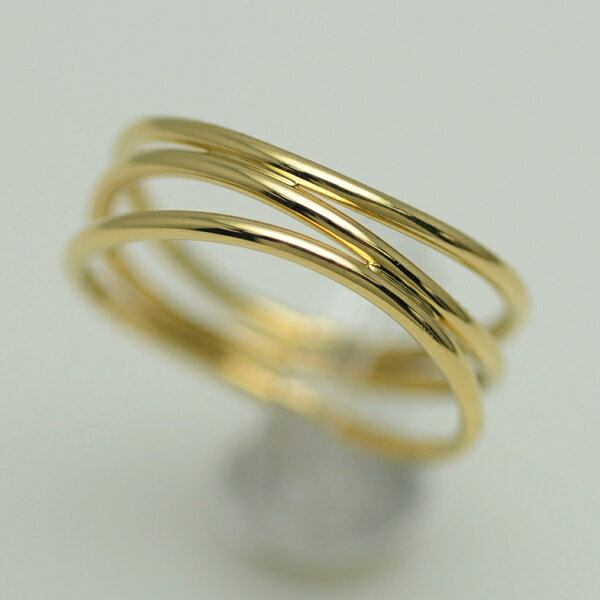 ◆ティファニー Tiffany&Co◆ リング/指輪/K18YG/エルサペレッティ/ウェーブリング/3ロウ/#13 【BJ886】【税込価格】【質屋出店】【中古】【あす楽対応】のサムネイル