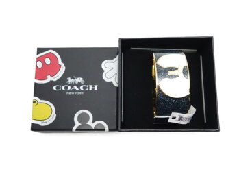 ◆コーチ COACH◆ バングル/ディズニー/ミッキー/ゴールド×黒 【SA4588】【税込価格】【質屋出店】【中古】【あす楽対応】