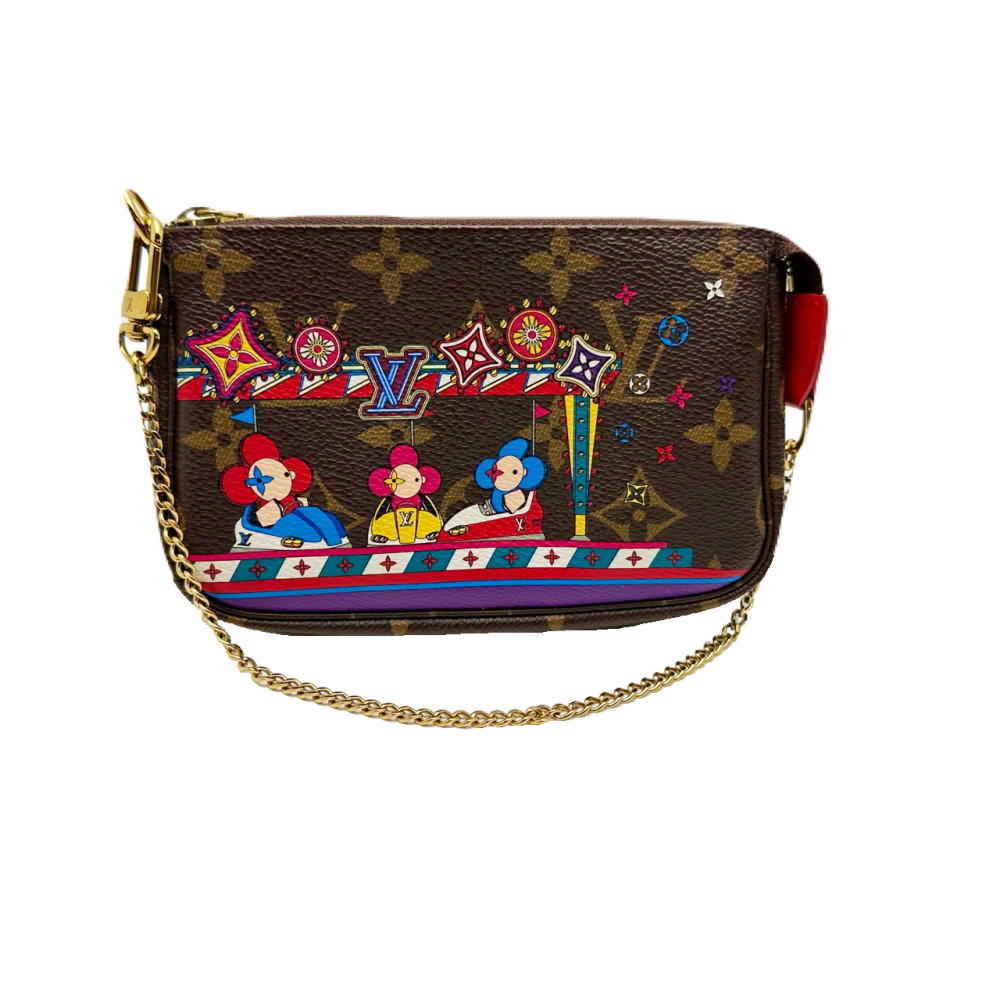 樂天商城 - ★ルイ・ヴィトン LOUIS VUITTON★ アクセサリーポーチ/モノグラム/ホリデーコレクション/ミニポシェットアクセソワール/ヴィヴィエンヌ/M69976 【LM1199】【税込価格】【質屋出店】【中古】【あす楽対応】