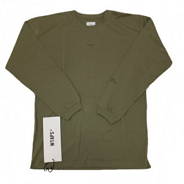◆ダブルタップス WTAPS◆ メンズ/ロンT/URBAN TERRITORY/コットン/2021春夏/オリーブ/#M/211ATDT-LT02S 【SA6119】【税込価格】【質屋出店】【新品】【あす楽対応】