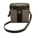 ◇グッチ GUCCI◇ ショルダーバッグ/オフィディア/GGスモールメッセンジャー/PVC×レザー/ベージュ×ブラウン/547926 