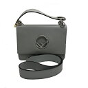 ◆フェンディ FENDI◆ ショルダーバッグ/キャナイエフ/レザー/グレー/8BT284 【BAG4148】【税込価格】【質屋出店】【中古】【あす楽対応】