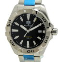 ◆タグホイヤー Tag Heuer◆ メンズ時計/アクアレーサーデイト/300M/SS/黒/WBD1110 