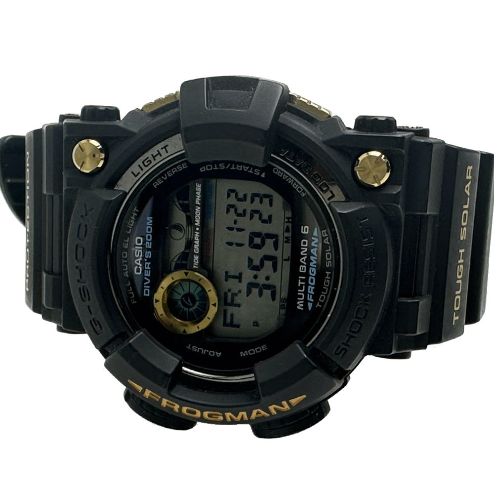 ◆カシオ CASIO◆ 【箱 保】メンズ時計/Gショック/フロッグマン/マスターオブG/SS×樹脂/ブラック/GWF-1000G-1JF 【MW1759】【税込価格】【質屋出店】【中古】【あす楽対応】