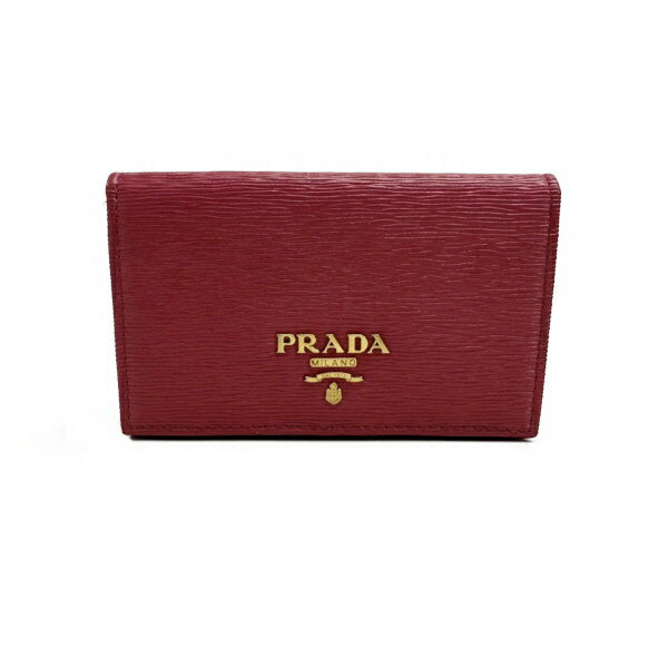 プラダ PRADA カードケース/レザー/ピンク/1MC122 【SA7328】【税込価格】【質屋出店】【中古】【あす楽対応】