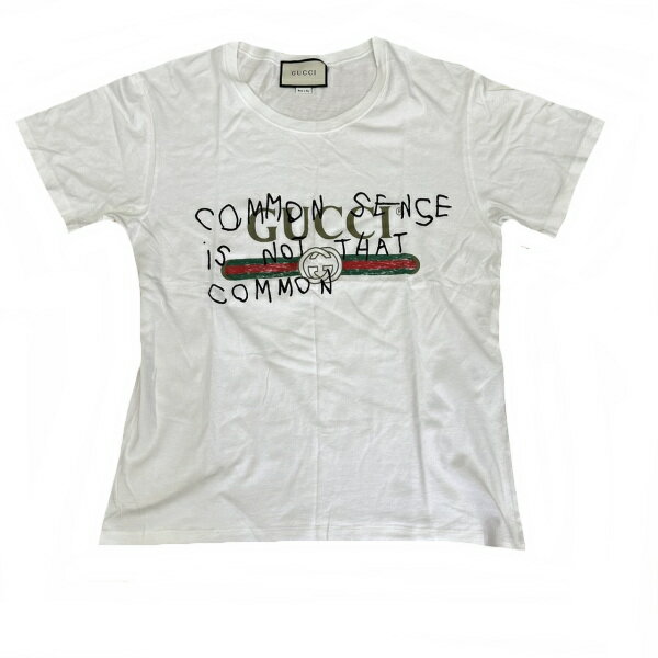 ◇グッチ GUCCI◇ Tシャツ/ココキャピタン/コットン/白/ホワイト/#M 【SA7363】【税込価格】【質屋出店】【中古】【あす楽対応】