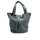 ■エルメス HERMES■ ハンドバッグ/ピコタンロックGM/トリヨンクレマンス/ブルーオランジュ/□Q刻 【BAG4216】【税込価格】【質屋出店】【中古】【あす楽対応】