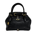 ◆フェンディ FENDI◆ ハンドバッグ/セレリア/ヴィラボルゲーゼ/レザー/黒/ブラック/8BN155 【BAG4287】【税込価格】【質屋出店】【中古】【あ...