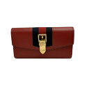 ◇グッチ GUCCI◇ 財布/長サイフ/シルヴィ/コンチネンタルウォレット/レザー/赤/476084 【SA7881】【税込価格】【質屋出店】【中古】【あす楽対応】(4)