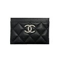 ☆シャネル CHANEL☆ カードケース/マトラッセ/キャビアスキン/ラインストーン/ブラック/AP3401 【SA8201】【税込価格】【質屋出店】【新品】【あす楽対応】