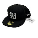 ◆ワコマリア×ニューエラ WACKO MARIA×NEW ERA◆ 帽子/キャップ/59FIFTY/CAP/ポリエステル/2025SS/BLACK-WHITE/25SS-WMA-CP01 【SA8218】【税込価格】【質屋出店】【新品】【あす楽対応】