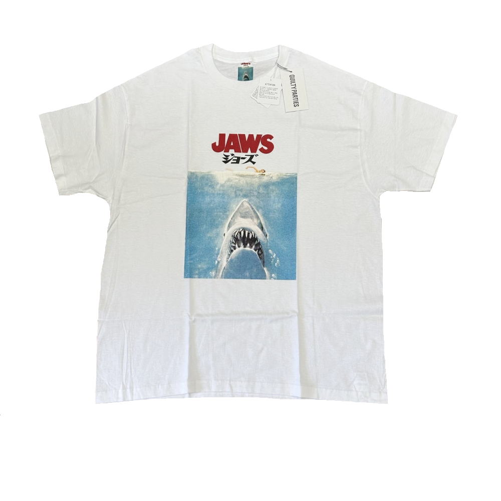 樂天商城 - ◆ワコマリア WACKO MARIA◆ メンズ/Tシャツ/JAWS/CREW NECK T-SHIRT/コットン/2025SS/白/#XL/JAWS-WM-TEE01 【SA8221】【税込価格】【質屋出店】【新品】【あす楽対応】