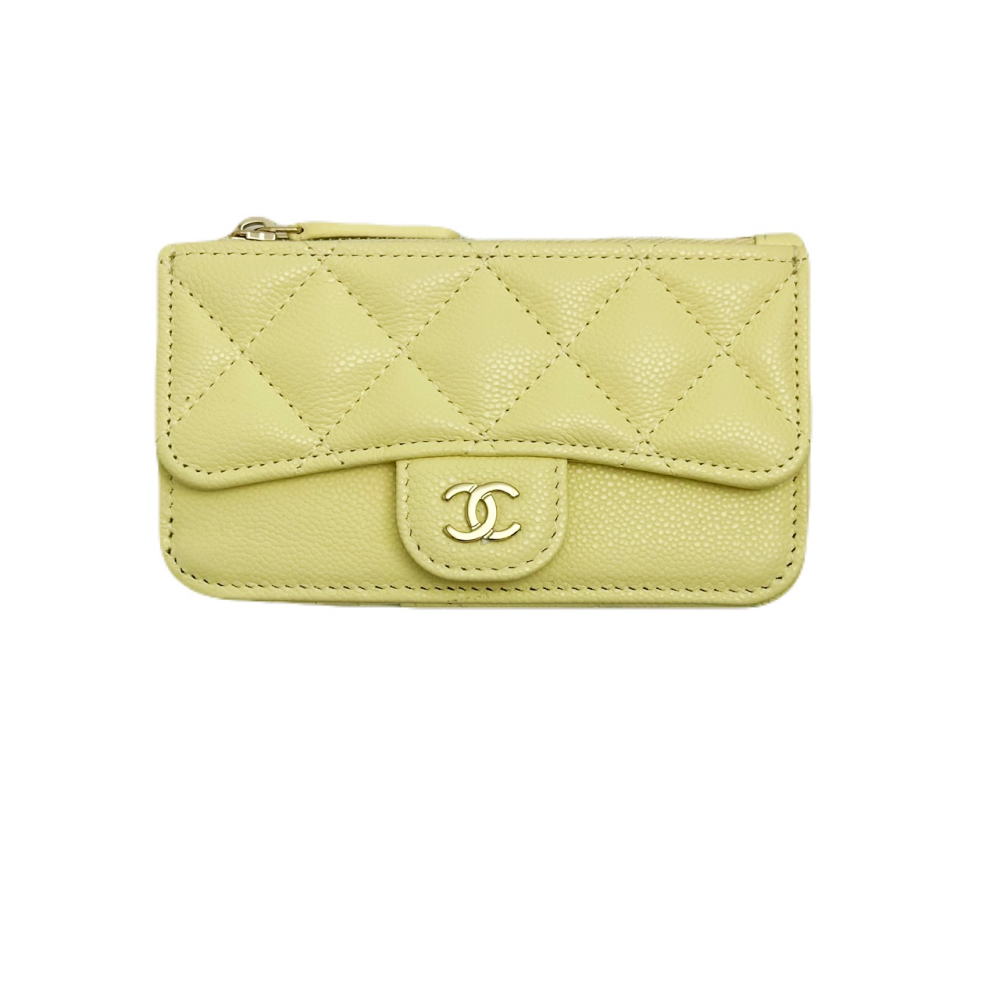 樂天商城 - ☆シャネル CHANEL☆ フラグメントケース/コインカードホルダー/マトラッセ/キャビアスキン/2025/クリームイエロー小銭入/AP2570 【SA8363】【税込価格】【質屋出店】【中古】【あす楽対応】