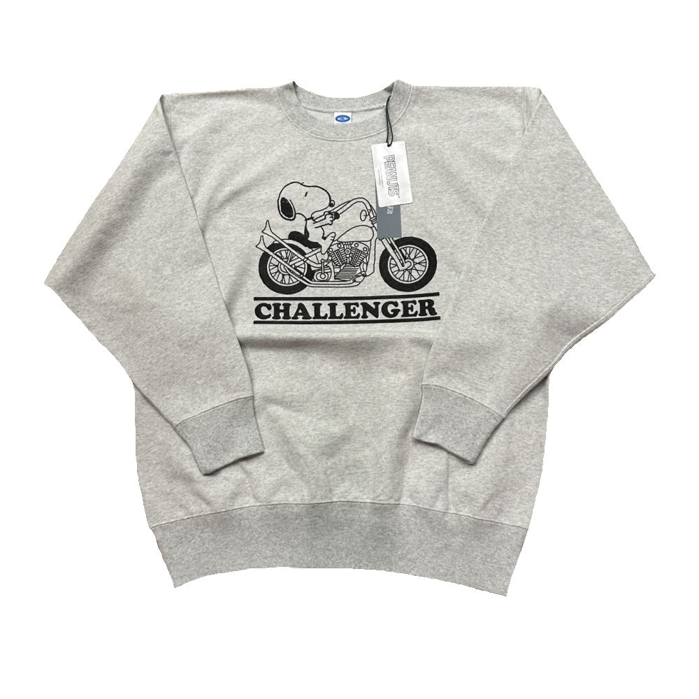 樂天商城 - ◆チャレンジャー×スヌーピー CHALLENGER×SNOOPY◆ メンズ/SNOOPY C/N SWEAT/スウェット/コットン/グレー/2026SS/#M/CLG-SW026-004 【SA8558】【税込価格】【質屋出店】【新品】【あす楽対応】