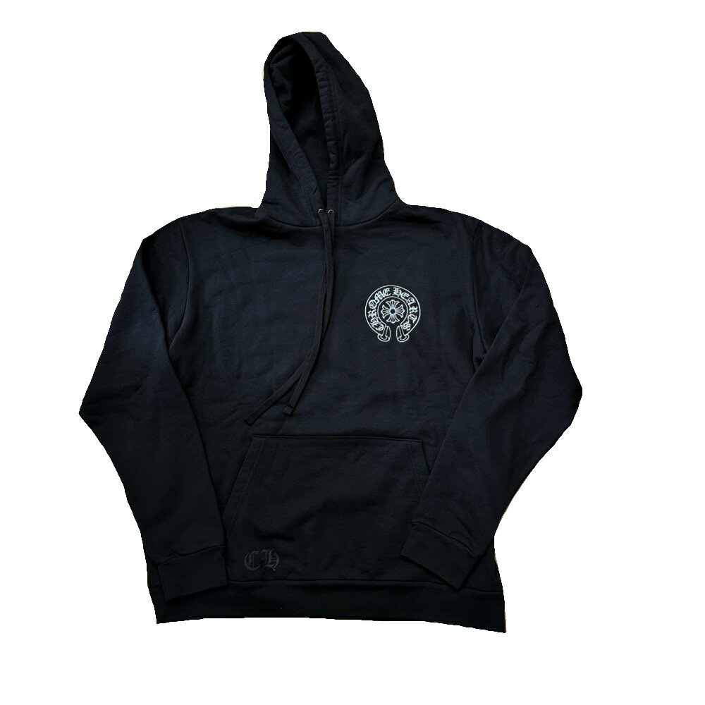 樂天商城 - ◆クロムハーツ Chrome Hearts◆ 【インヴォイス】メンズ/TOKYO EXCLUSIVE HORSESHOE PRINT PULLOVER HOODIE/ホースシューロゴ/プルオーバーフーディ/東京限定/コットン/#L/ブラック/408152701 【SA8564】【税込価格】【質屋出店】【新品】【あす楽対応】