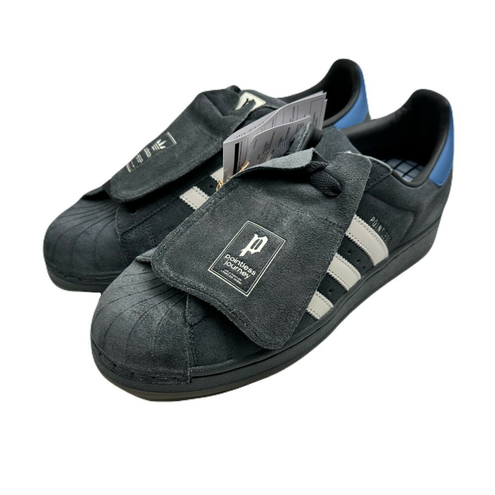 ◆アディダス adidas◆ 靴/スニーカー/POINTLESS JOURNEY×KING NU Daiki Tsuneta/スーパースター2/SOLID GRAY/#10/28cm/KJ8846 【SA8566】【税込価格】【質屋出店】【新品】【あす楽対応】