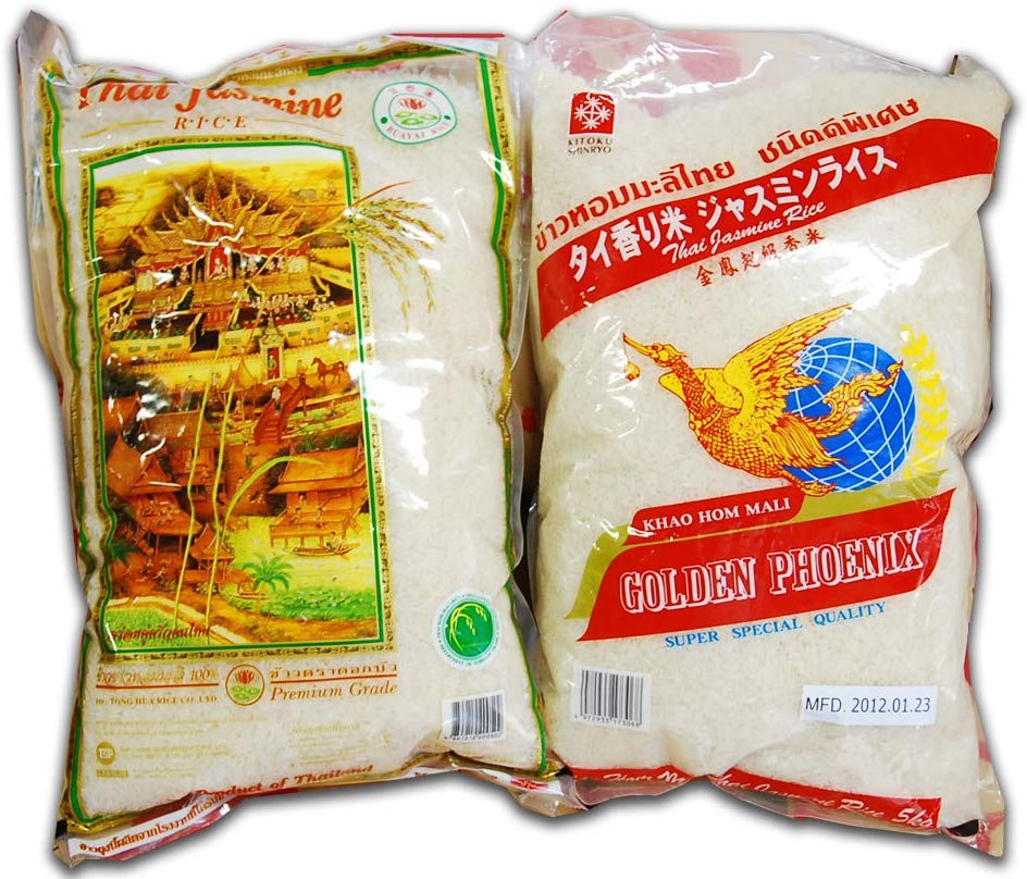 タイ王国産 ジャスミン米2種類セット 2kg×2 無洗米 タイ米 弁印 合計4kg