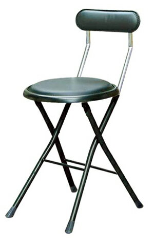 日本製/完成品　 ルネセイコウ フォールディングチェア　ニューニーダーハイトールND-111 ブラック/ブ..