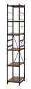 Sala steel Rack サラスチールラック SSR-30S/スリムタイプ ブラウン/ナチュラル W300×D450×H1800mm スライド棚サイズ:W...