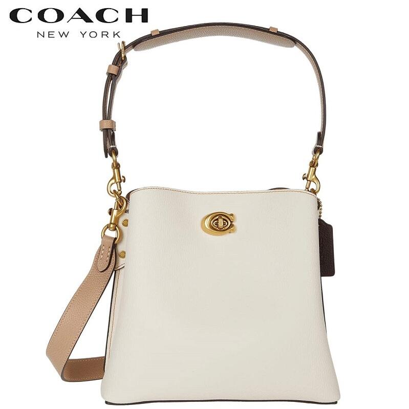 コーチ ボディバッグ レディース 新作 コーチ COACH バック 新作 コーチ ショルダーバッグ レディース ブティックライン COACH ウィロウ バケット バッグ カラーブロック チョーク マルチ