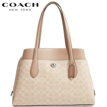 コーチ ショルダーバッグ レディース 2020春夏新作 コーチ バック コーチ ブティックライン COACH ローラ キャリーオール シグネチャー キャンバス サンド トープ 通勤バッグ 正規品 直輸入