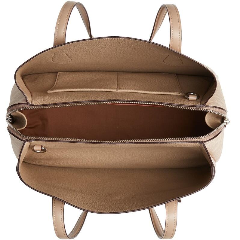 コーチ ショルダーバッグ レディース 2020春夏新作 コーチ バック コーチ ブティックライン COACH ローラ キャリーオール シグネチャー キャンバス サンド トープ 通勤バッグ 正規品 直輸入