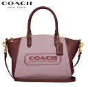 コーチ バッグ 新作 ショルダーバッグ 2way 2022秋冬新作 ブティックライン COACH バッジ ジャガード エリス サッチェル ワイン マルチ