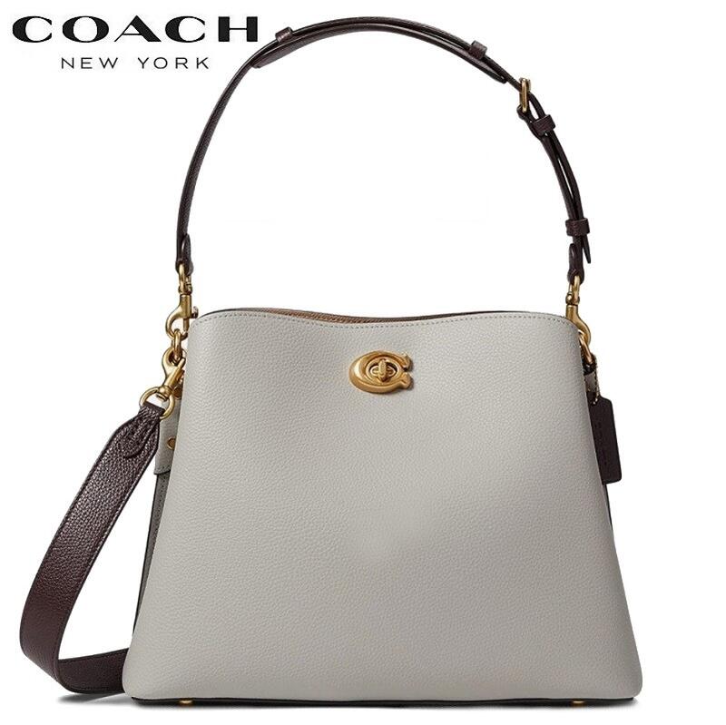 【SALE 新作 COACH】コーチショルダーバッグ レディース 斜めがけ コーチ バック 新作 ブティックライン COACH 2022新作 ウィロウ ショルダー バッグ カラーブロック ダヴ グレー マルチ