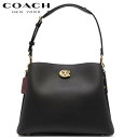 コーチショルダーバッグ レディース 斜めがけ コーチ バック 新作 ブティックライン COACH 新作 ウィロウ ショルダー バッグ ブラック