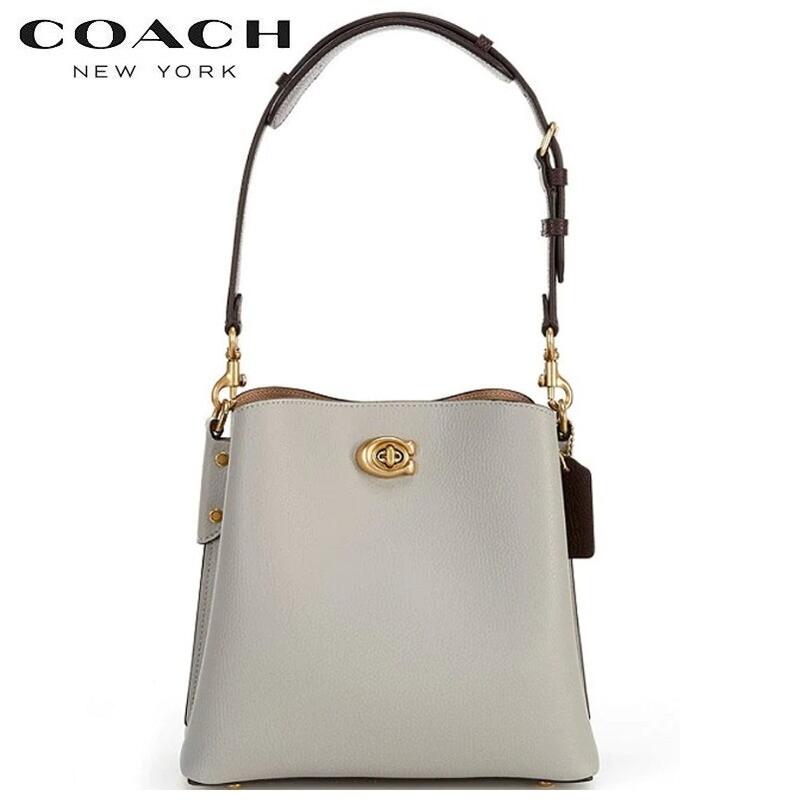 コーチ ボディバッグ レディース 【SALE 新作 COACH】新作 コーチ バック 新作 コーチ ショルダーバッグ レディース ブティックライン COACH ウィロウ バケット バッグ カラーブロック ダヴ グレー マルチ