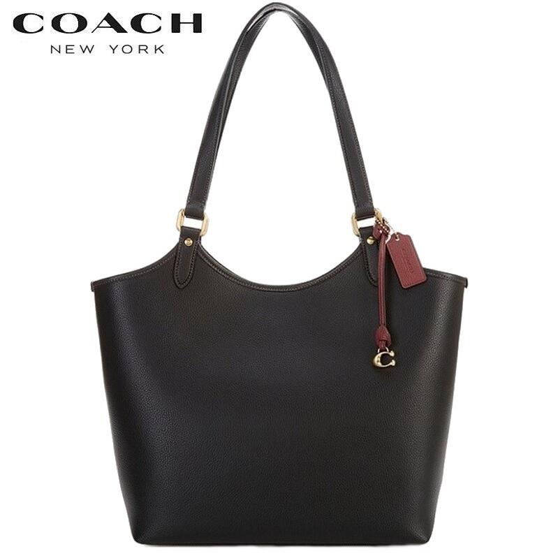 コーチ 革トートバッグ レディース 【SALE 新作 COACH】コーチ バック 新作 トートバッグ ブティックライン COACH 2022新作 ポリッシュド ペブル レザー エブリディ トート ブラック