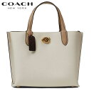 【SALE 新作 COACH】コーチショルダーバッグ レディース 斜めがけ コーチ バッグ トートバッグ ブティックライン 2022新作 COACH ウィロウ トート 24 カラーブロック チョーク マルチ