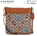 コーチショルダーバッグ レディース 斜めがけ コーチ 新作 クロスボディ ブティックライン COACH 2022新作 ディズニー パークス X ミッキー アンド フレンズ キット シグネチャー ジャガード クロスボディ バッグ