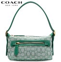 【SALE 2023新作 COACH】コーチ バック 新作 coach コーチ ショルダーバッグ レディース ブティックライン COACH 2023新作 デミ ショルダーバッグ シグネチャー ジャカード　グリーン