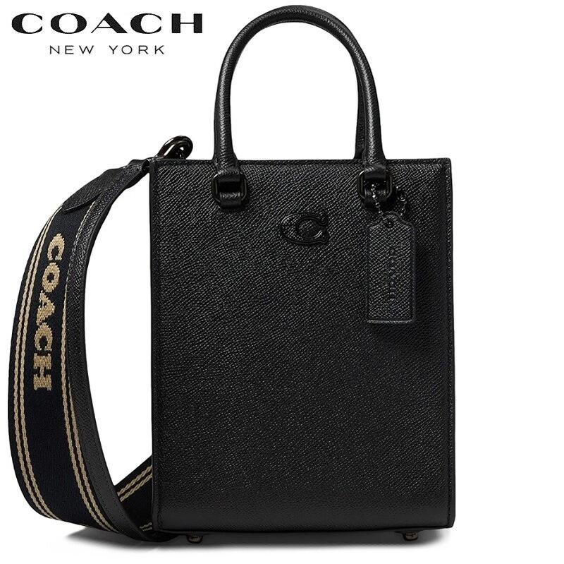 2023新作 コーチ バッグ COACH 新作 トートバッグ ショルダーバッグ スマホバッグ 2way レディース コーチ ブティックライン COACH 2023新作 トート 16 シグネチャー キャンバス インテリア ブラック